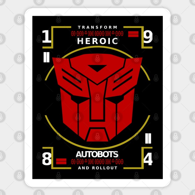 Heroic Autobots Magnet by CRD Branding